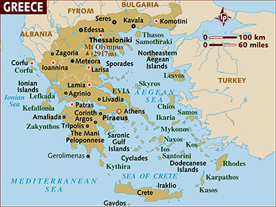 map Greece