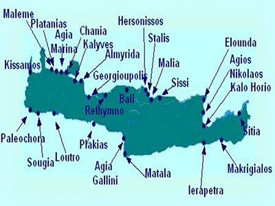 map Crete